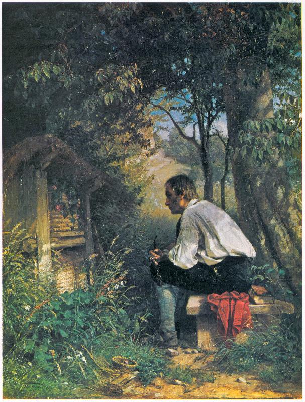 Hans Thoma Der Bienenfreund oil painting picture